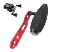 Poignée de Moulinet de Pêche de Remplacement | molette de commande en aluminium,pièce de moulinet en T, compatible avec trou de 8 x 5 mm,pour la pêche en mer, en eau douce, dans les lacs, étangs et ru