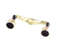 Poignée de moulinet de pêche en alliage d'aluminium 8 x 5 mm pour moulinet CQ200 CQ300, bras à bascule de 105 mm de long, pièce de mise à niveau pour leurre de pêche en eau douce et salée, gris (jaune