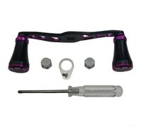 Poignée de moulinet de pêche en alliage d'aluminium, manivelle étendue de 105 mm avec trou d'arbre de 8 x 5 mm pour appâts et moulinets de tambour, pièce de rechange légère pour pêche au bar, au