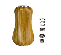 Poignée de moulinet de pêche en bois naturel modifié, poignée de rechange légère pour moulinets de leurres de lancer d'appâts (1 ensemble vert)