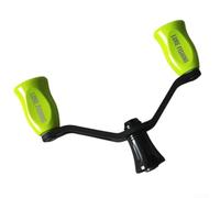 Poignée de moulinet de pêche en carbone double design pour compatibilité avec DAIWA, Fuego, Prorex V VLT modèle adapté pour la personnalisation du moulinet (vert vif)
