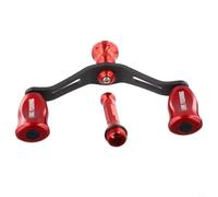 Poignée de moulinet de pêche en carbone pour Daiwa Fuego pour exceler Caldia pour cannes Prorex 29 g Léger avec boutons EVA (rouge)