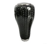 Poignée de moulinet de pêche en carbone tissé noir doré 59 mm | Fibre de carbone légère, 30,2 mm de diamètre maximum, réduit la fatigue de la main, idéal pour les espèces de bar et d'eau