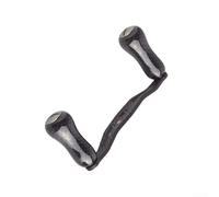 Poignée de moulinet de pêche en fibre de carbone pour Baitcast - Convient pour les moulinets DAIWA pour ABU S Series nécessitant une insertion de tige de 8 x 5 mm (main gauche gris)