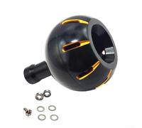 Poignée de moulinet de pêche pour Daiwa, 35/38 mm, boule sphérique Starlight Ball en alliage d'aluminium, accessoire de mise à niveau (35 mm, noir doré)
