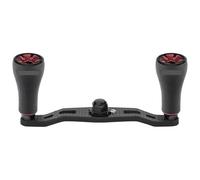 Poignée de Moulinet en Carbone 95mm, Compatible for Shi Bantam Metanium Curado Tranx 100 200 Scorpion SLX Aldebaran Baitcaster DC95-TPE20(Black Red)
