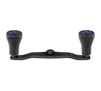 Poignée de Moulinet en Carbone 95mm, Compatible for Shi Bantam Metanium Curado Tranx 100 200 Scorpion SLX Aldebaran Baitcaster DC95-TPE20(Black Purple)