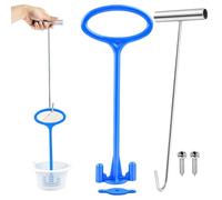 Poignée de panier pour skimmer - Outil de nettoyage de piscine | Crochet pratique pour enlever les débris de piscines de jardin, terrasses, intérieurs et de jardin | Idéal pour l'entretien