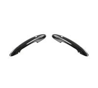 Poignée de Passager Porte côté extérieure pour BMW pour Mini pour Cooper De Voiture 2 Pièces Autocollants De Couverture De Poignée De Porte Noir Brillant(Black No Hole)
