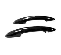 Poignée de passager porte côté extérieure Pour MINI Pour Cooper S JCW F56 F57 Accessoires Extérieur Lot De 2 Pièces Garniture Autocollante Pour Poignée De Porte Noir Brillant(With Hole and Light)