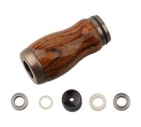 Poignée de pêche à faire soi-même pour Daiwa Spinner Reel Water Drop Wheel avec 2 roulements, 2 joints et kit d'installation de joint blanc (Gunmetal Brazil)