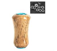 Poignée de pêche en bois naturel 34,6 mm à faible bruit (bleu, 1 ensemble)