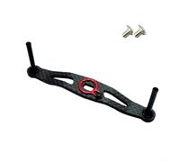 Poignée de pêche en fibre de carbone pour moulinets DAIWA et ABU, longueur 105 mm, poids 10 g, complète avec vis nécessaires (rouge)