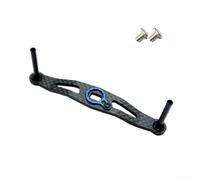 Poignée de pêche en fibre de carbone pour moulinets DAIWA et ABU, longueur 105 mm, poids 10 g, complète avec vis nécessaires (bleu marine)