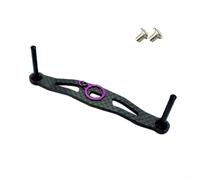 Poignée de pêche en fibre de carbone pour moulinets DAIWA et ABU, longueur 105 mm, poids 10 g, complète avec vis nécessaires (violet)