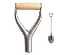Poignée de pelle de rechange - Poignée métallique antirouille, manche en bois ergonomique, pièce de rechange fiable | Poignée D stable pour ratisser, creuser, jardiner, paysager, extérieur
