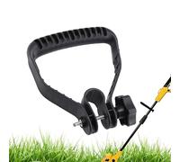 Poignée de pelle de remplacement - Poignée lourde pour la pelle à neige, la pelle à fumier, la pelle ronde et le brassage de jardin, les poignées de pelle en bois et de métal durables pour le jardinag