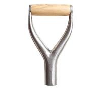 Poignée de pelle - Support en bois de 60 cm, support en métal solide, cadre en D stable | Poignée de jardin confortable pour ratisser, pelleter, fourcher, sol extérieur, jardin, sol, sol, sol, sol
