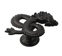 Poignée de placard en alliage de zinc en forme de dragon pour meubles et boutons de porte, quincaillerie décorative pour chambre d'enfant (noir)