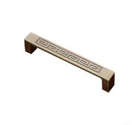 Poignée de placard en alliage de zinc finement conçue pour tiroir en bronze avec détails texturés et fins (B-104 mm)