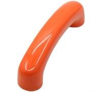 Poignée de placard en forme d'arc, longue poignée en forme d'arc pour portes avec distance des trous de 96 mm, quincaillerie de meubles modernes (1381-96 orange)