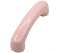 Poignée de placard incurvée avec trou de 96 mm de distance pour installation sur tiroirs, armoires et unités de divertissement (1381-96 rose clair)