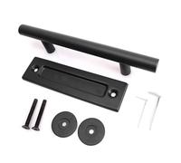 Poignée de placard ronde noire scintillante en acier doux construction contre l'oxydation Finition sans effort Installation sans effort Utilisation multiple Poignée ronde en acier doux