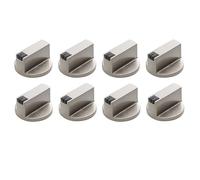 Poignée de poêle, bouton de commande en alliage de zinc de 6mm Commutateur de four à gaz universel Silver Gaz Poêle Bouton de commande, Convient for cuisinière au four