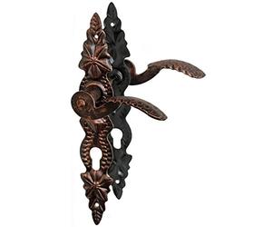 Poignée de porte 90 cylindres cuivre fer forgé