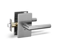 Poignée de porte à levier Berlin Modisch Designer Series, facile à ouvrir et à verrouiller [pour chambre ou salle de bain], réversible pour porte