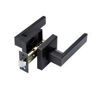 Poignée De Poŗte À Levier De Confidentialité - Bouton De Porte De Chambre À Coucher, Levier Plat Réversible Robuste, Côté Droit Ou Gauche, Quincaillerie De Serrure De Porte Intérieure | Fiable Pour L'