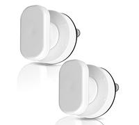 Poignée de Porte à Ventouse: 2 Pièces Poignée à Ventouse, Poignée Ventouse Baie Vitrée Poignées avec Forte Ventouse, Convient Aux Armoires, Portes en Verre, Tiroirs, Couvercle de Toilette (Blanc)
