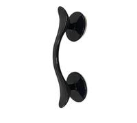 Poignée de porte à ventouse for fenêtre coulissante, réfrigérateur, tiroir, placard, baignoire, douche, en verre, poignées antidérapantes pour salle bain intérieure et extérieure(Black)