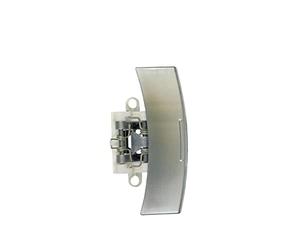 Poignée de Porte avec poignée argentée Brillante complète, y Compris œillet de Verrouillage utilisé dans Les Machines à Laver Bauknecht 481249818384