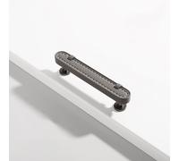 Poignée de porte avec vis, poignée en cuir pour armoire, armoire, tiroir, moderne, simple, trou unique/double trou, boutons pour maison, cuisine, la chambre à coucher, décoration de meubles, commode