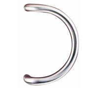 Poignée de porte battante coudée - inox - entraxe 300 mm - STG 15 NORMBAU