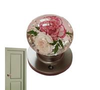 Poignée de porte - Bouton de porte rond rétro en résine époxy | Boutons de porte robustes et faciles à tourner pour chambre à coucher, décoration artistique pour salle de stockage, entrée, studio