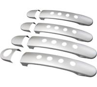 Poignée de porte Cache poignée de porte pour VW Golf Argent Mat Inox 4pcs