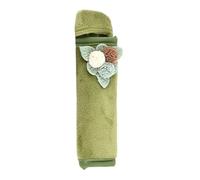 Poignée de porte chauffante d'hiver, couverture bouton réfrigérateur, ceinture sécurité voiture, gants en coton, accessoires d'outils for la maison, Double Housse de Poignée de Réfrigérateur(Green)