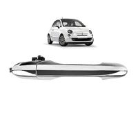 Poignée de porte compatible pour Fiat 500, Fiat 500C et Abarth (2007-2022) poignée extérieure | AVANT DROITE (côté passager) (chromée) 735592014 | 735451696 | 735485874 | 735592026