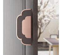 Poignée de porte coulissante double face Motif fleur de patio Mécanisme Push Pull pour portes de maison et commerciales