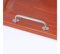 Poignée de Porte coulissante en Acier Inoxydable, poignée de Porte de Grange Robuste - Argent, poignée de Porte en Bois 5,2"/6,7", pour Maison, Atelier, Garage,(134 * 30 * 30mm)