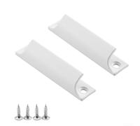 Poignée de porte coulissante en alliage d'aluminium de qualité industrielle pour balcon, fenêtre, armoire, tiroir avec un minimum d'entretien et un soutien stable (blanc)