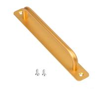 Poignée de porte coulissante en alliage d'aluminium pour portes en bois, verre ou aluminium, finition brossée, 212 x 25 mm, doré