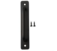 Poignée de porte coulissante en aluminium à bords arrondis pour meubles d'armoire avec finition résistante aux rayures et maintien ferme (noir S)