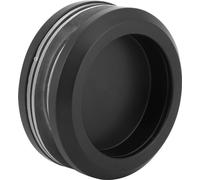Poignée de porte coulissante en verre rond en alliage d'aluminium noir Poignées de meubles Bouton d'armoire
