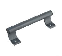 Poignée de porte coulissante exposée en alliage d'aluminium pour verre, porte de balcon en bois, design ergonomique robuste, longueur 205 mm, espacement des trous de 170 mm, gris