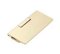 Poignée de porte coulissante invisible en alliage d'aluminium for chambre à coucher, tiroir, armoire, moderne, installation par poinçonnage(Gold)