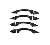 Poignée De Porte Coulissante pour A-UDI A6 C8 2019-2021 Accessoires Voiture Extérieur Poignée De Porte Tirer Poignée De Porte Protection Moulage Couverture Kit Garniture 8 Pièces