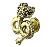 Poignée de porte d'armoire en alliage de zinc style dragon, boutons de meubles conçus pour les meubles d'enfants et un usage domestique (or ancien)